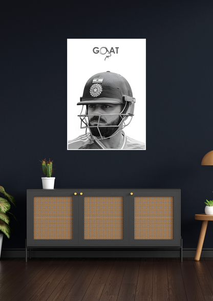 Virat Kohli Goat Artwork | Cricket Posters GenZCustom