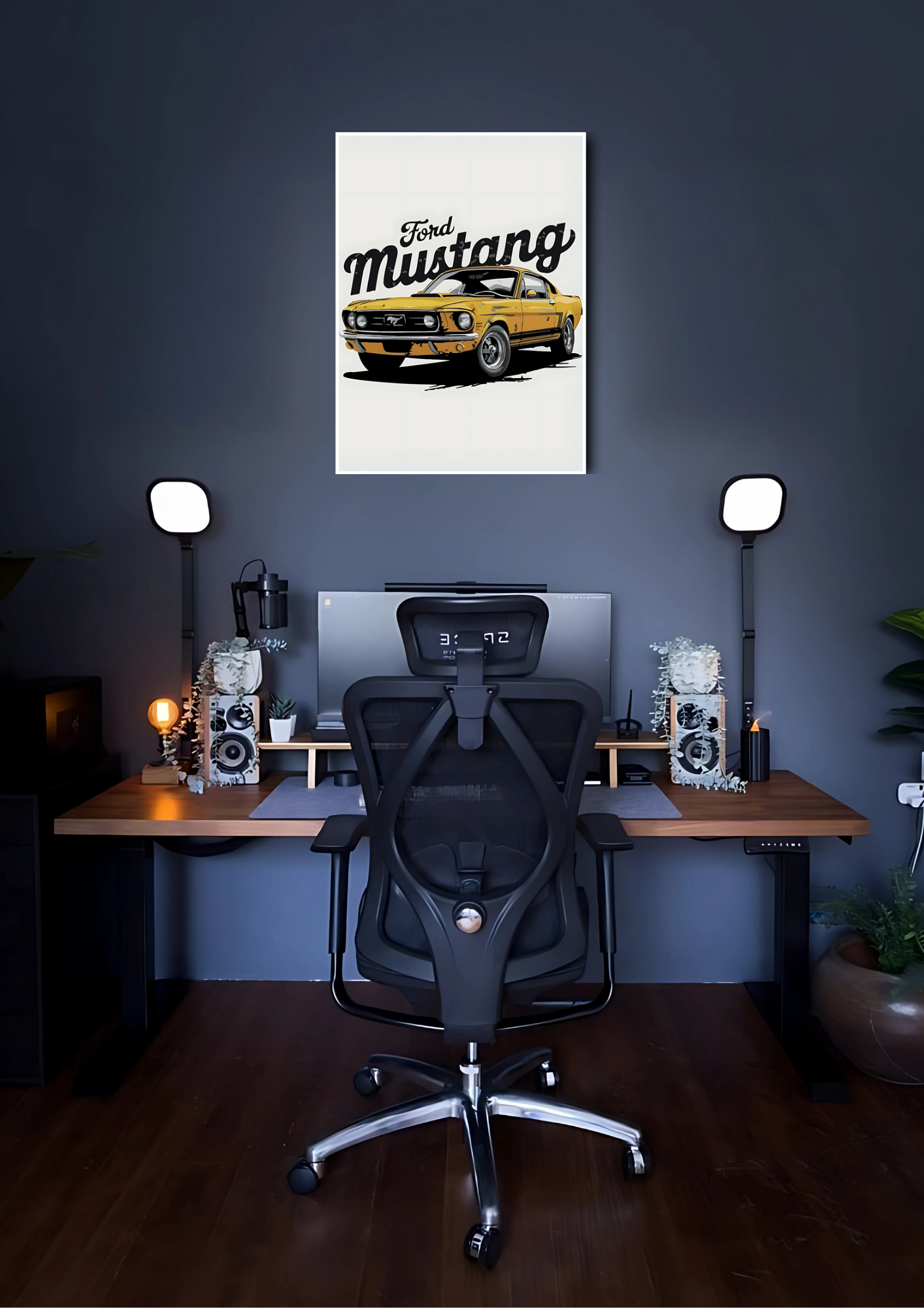 Classic Ford Mustang | Wall Car Poster GenZCustom
