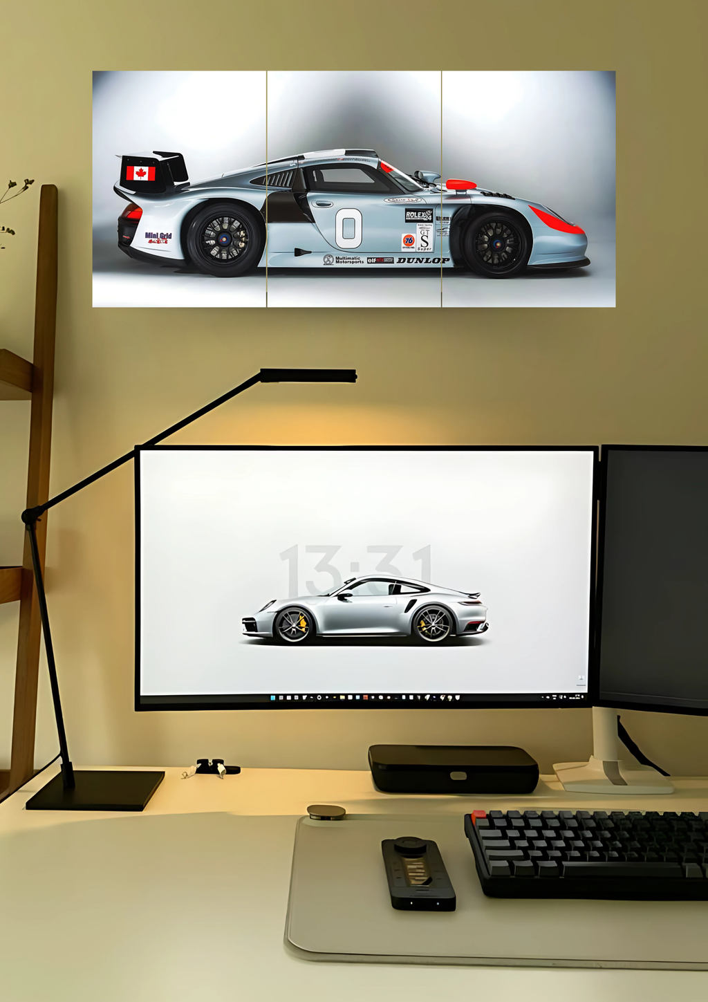 Epic Porsche 911 GT1 Poster | Split Design Poster | Pack Of 3 GenZCustom