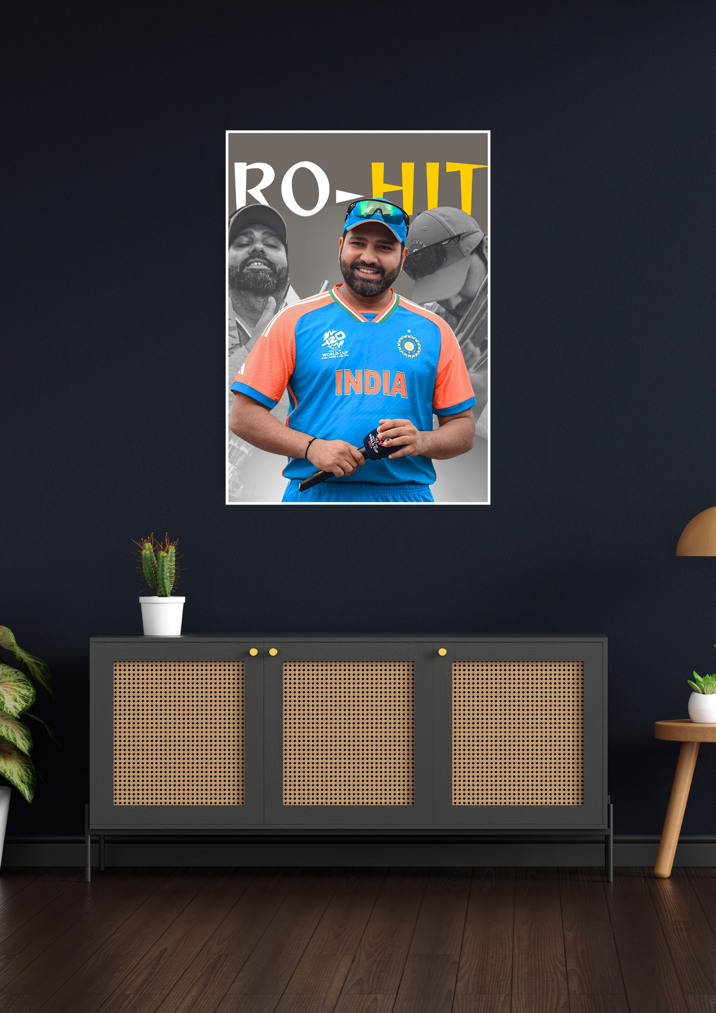 RO-HIT Sharma Epic Poster | Cricket Posters GenZCustom