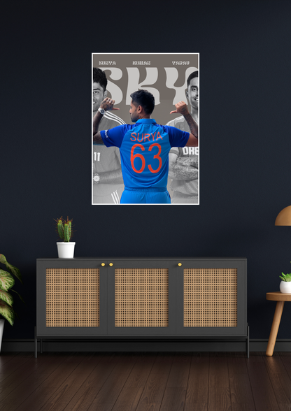Surya Kumar Yadav (SKY) Epic Poster | Cricket Posters GenZCustom