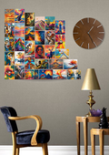 30 Epic Art Collage Set | Wall Collage GenZCustom
