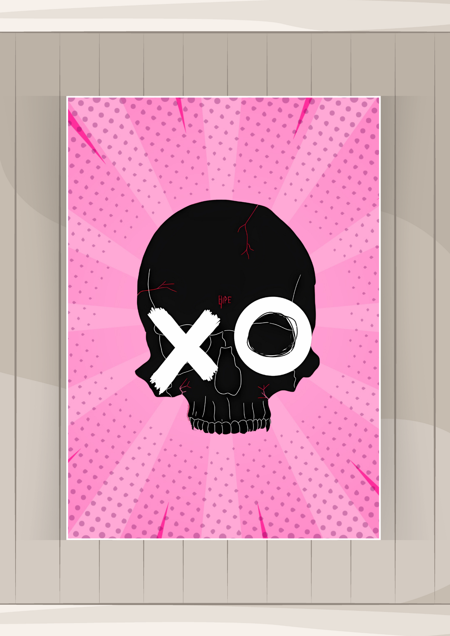 Skull Art Poster | Cartoon Posters GenZCustom