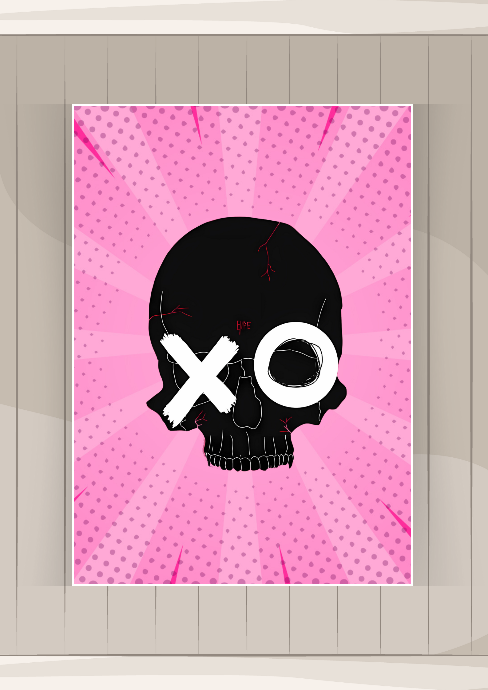 Skull Art Poster | Cartoon Posters GenZCustom