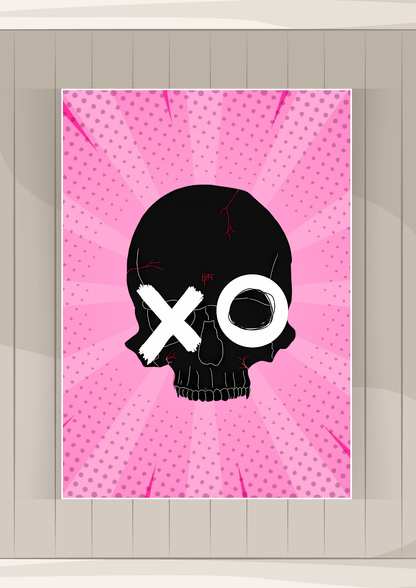 Skull Art Poster | Cartoon Posters GenZCustom