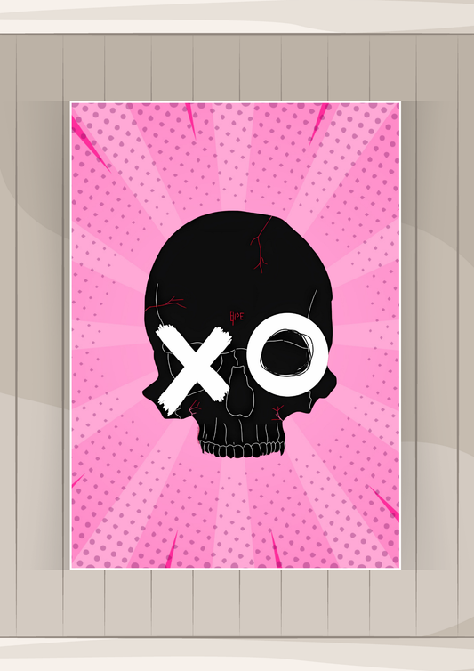 Skull Art Poster | Cartoon Posters GenZCustom