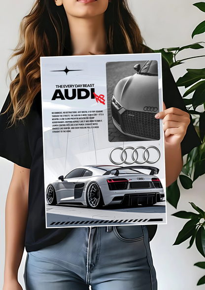 The Everyday Beast x Audi Poster | Car Posters 