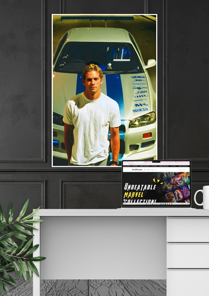 Paul Walker Fast & Furious Poster | Car Poster GenZCustom