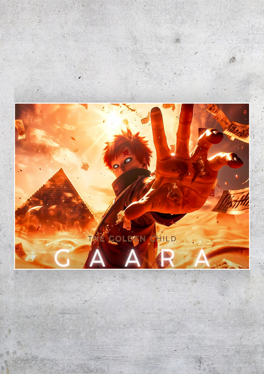 The Golden Child Gaara Poster | Anime Posters GenZCustom