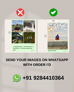 Custom Photo Polaroids With Cute Text | Large Size