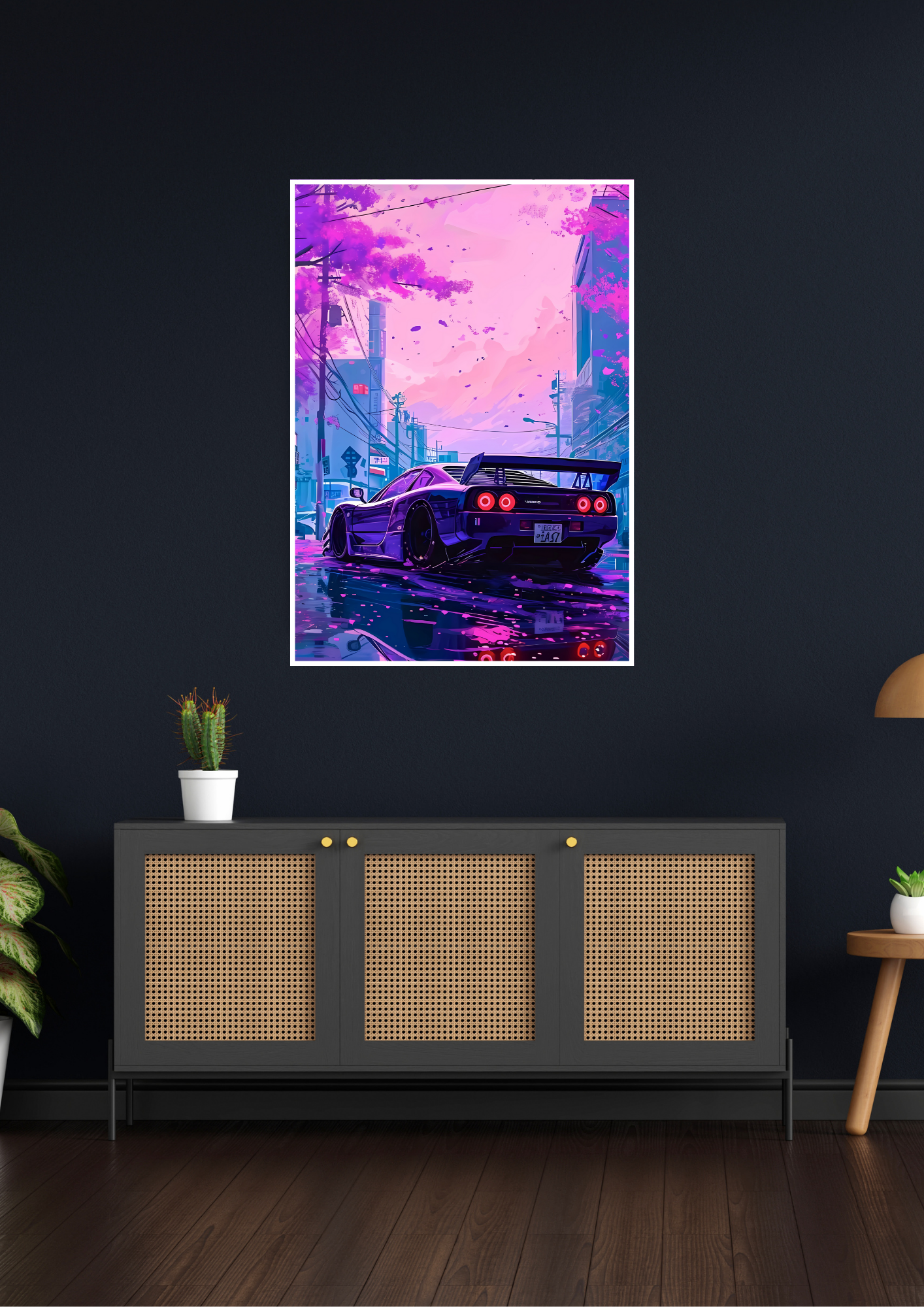 Neon GTR Drive Poster | Car Poster GenZCustom