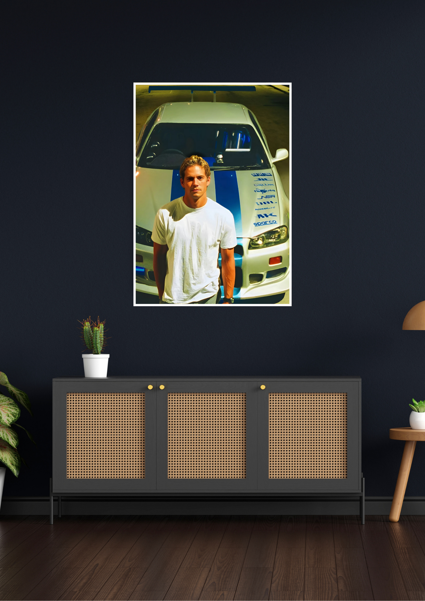Paul Walker Fast & Furious Poster | Car Poster GenZCustom