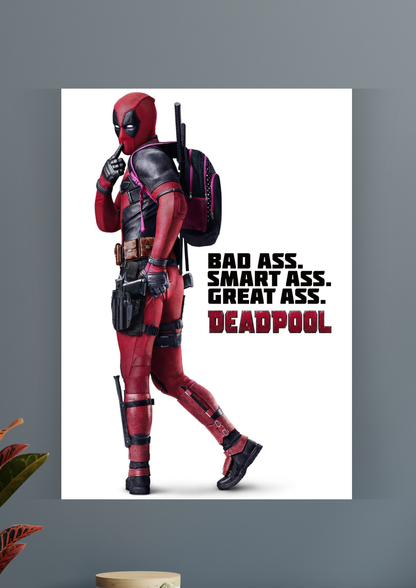 BAD | SMART | GREAT ASS Deadpool #2 Poster | Deadpool | MARVEL POSTER 