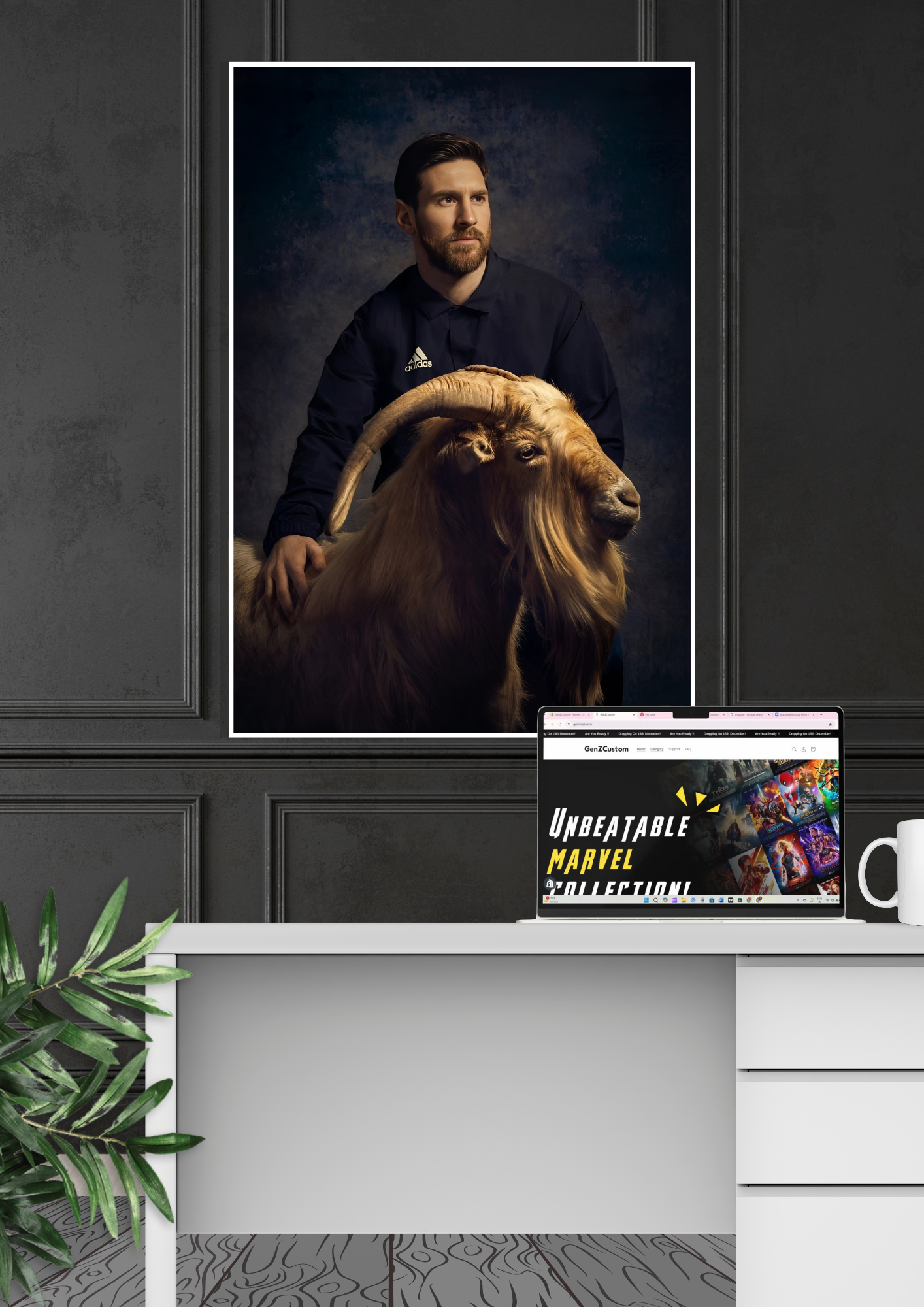 Messi G.O.A.T. Poster | Football Poster | Messi GenZCustom