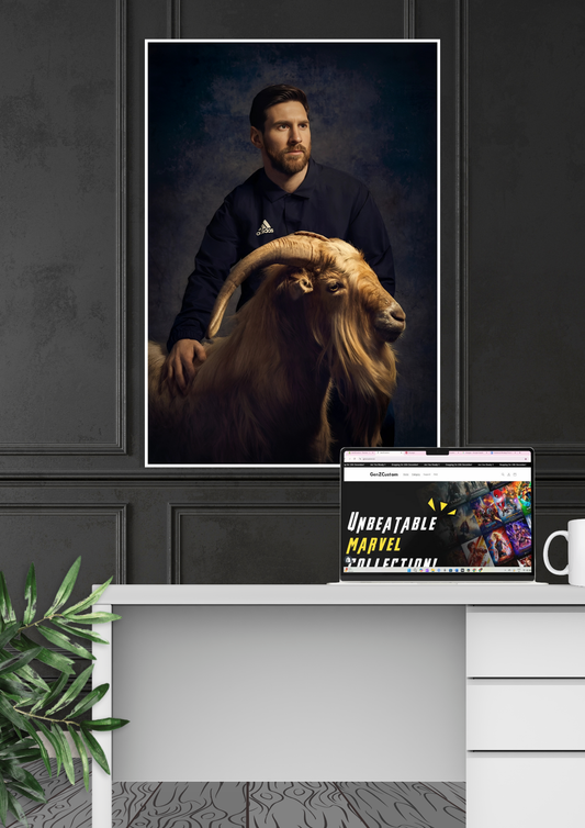 Messi G.O.A.T. Poster | Football Poster | Messi GenZCustom