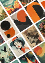 50 Epic Vintage Collage Set | Wall Collage GenZCustom