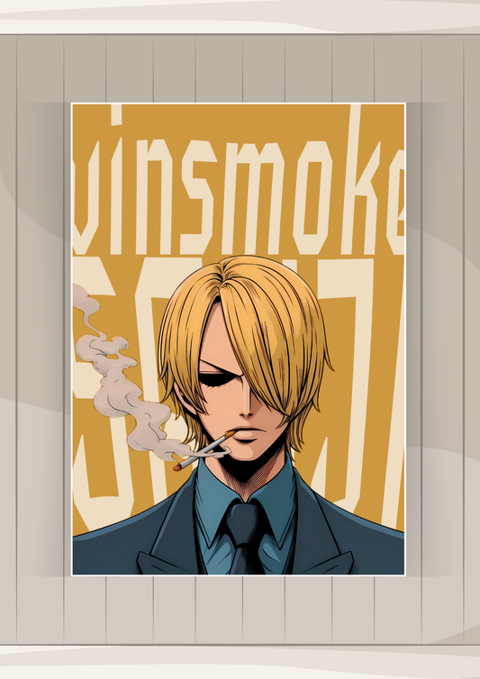 Sanji One Piece Poster - High-Quality Cartoon Posters GenZCustom