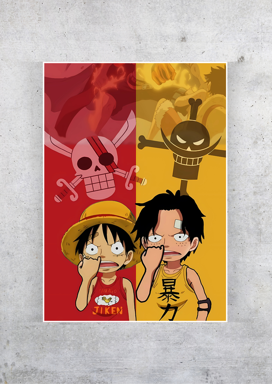 Luffy x Ace Poster | Anime Posters GenZCustom
