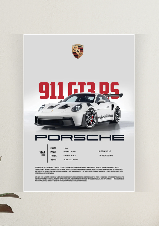 Porsche 911 GT3 RS Epic Poster | Car Posters 