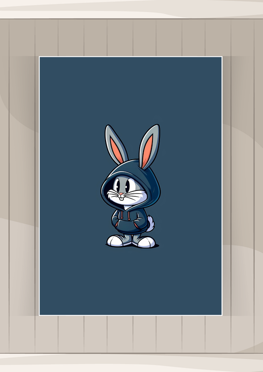 Little Bunny Poster | Cartoon Posters GenZCustom