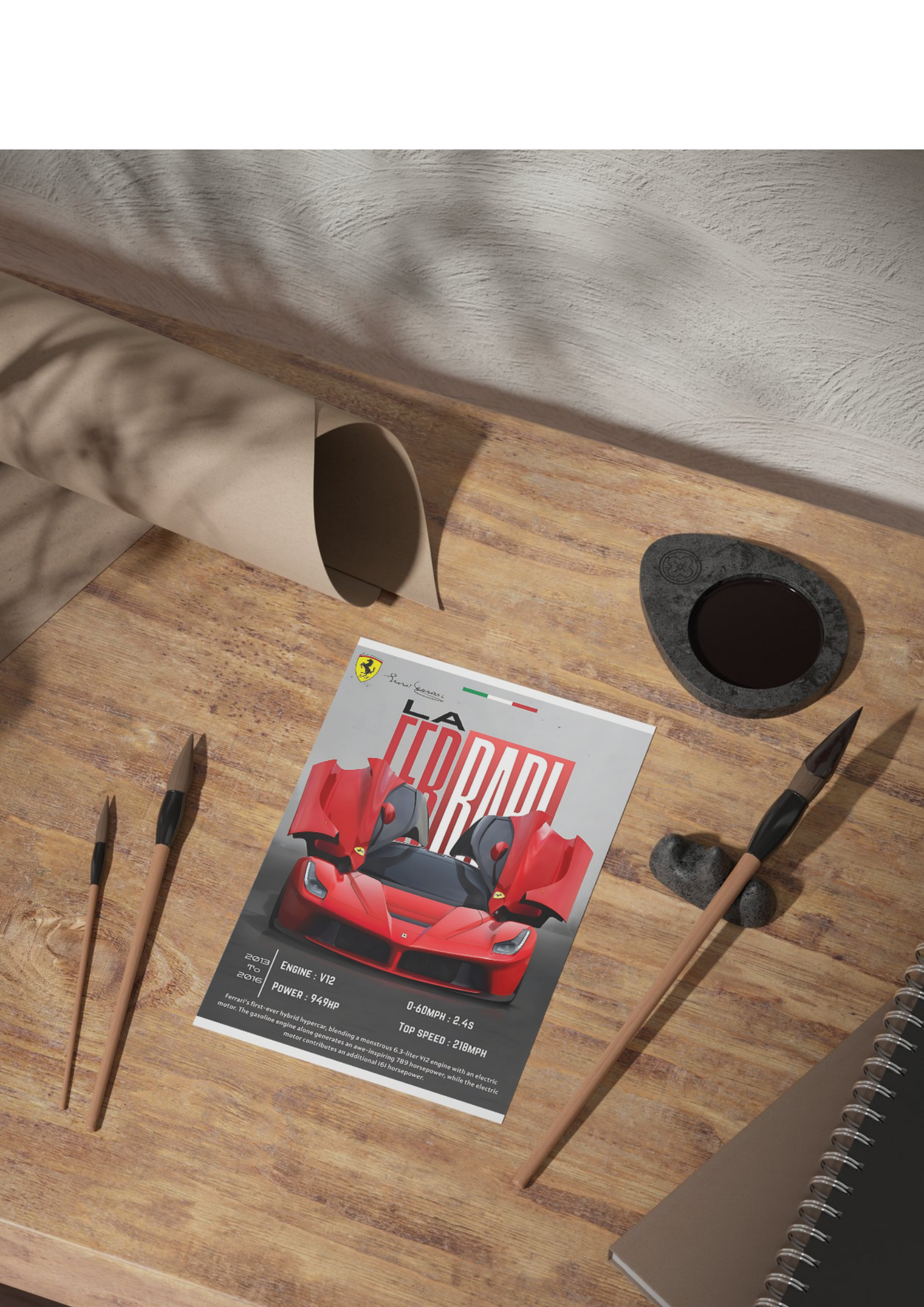 Ferrari x Red Car Poster | Wall Poster | Car Poster