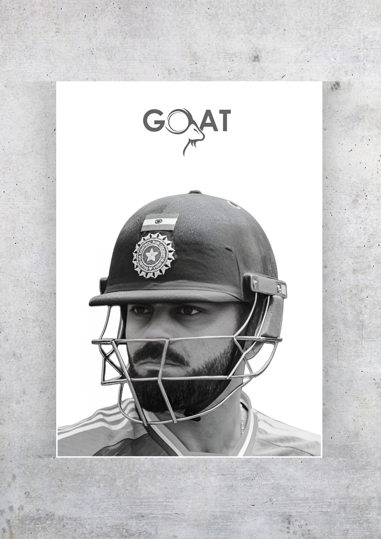 Virat Kohli Goat Artwork | Cricket Posters GenZCustom