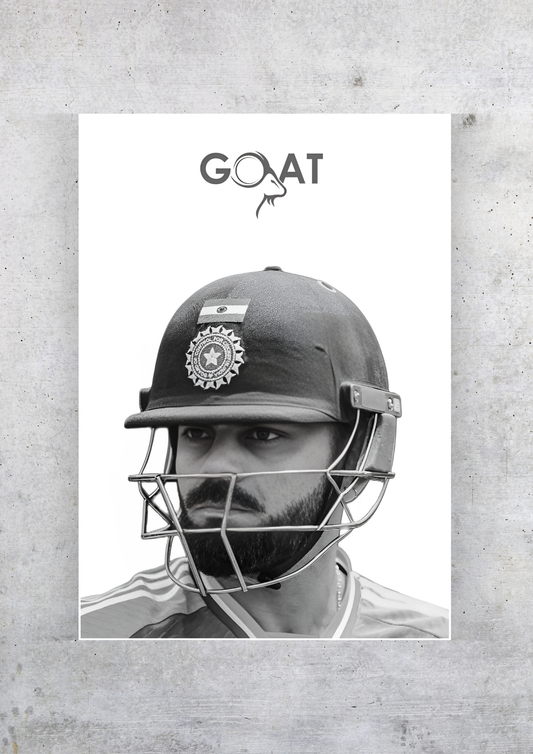 Virat Kohli Goat Artwork | Cricket Posters GenZCustom