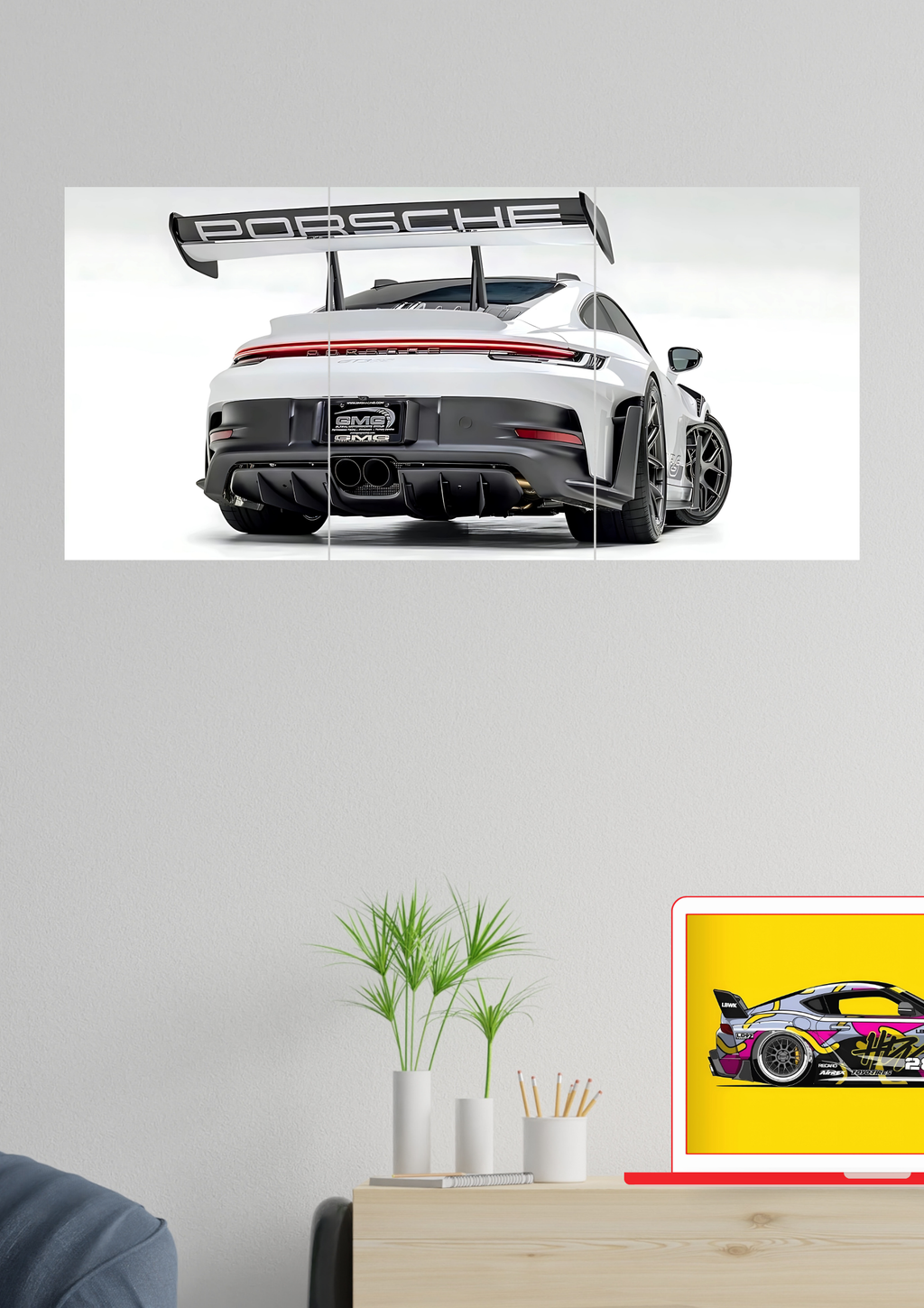 911 GT3 Poster | Split Design Poster | Pack Of 3 GenZCustom