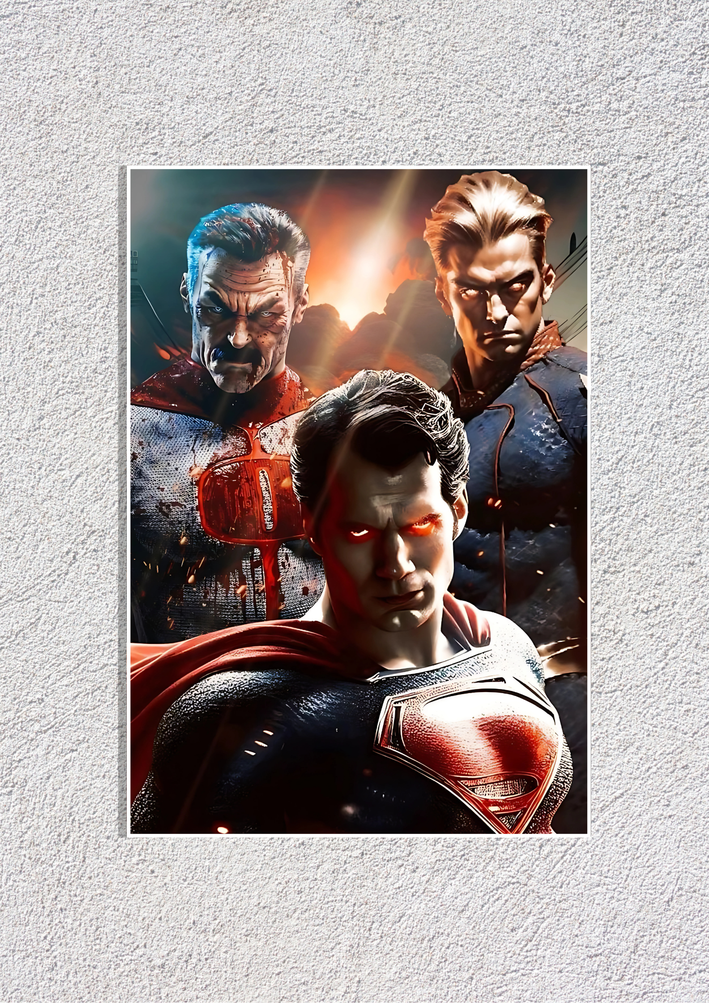 Omniman & Homelander With Superman | DC Universe Posters GenZCustom