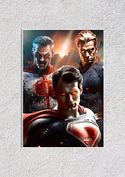 Omniman & Homelander With Superman | DC Universe Posters GenZCustom