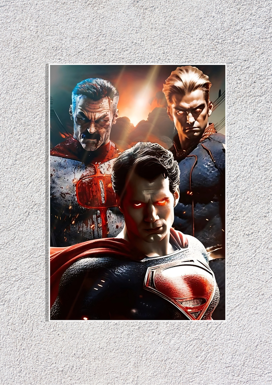 Omniman & Homelander With Superman | DC Universe Posters GenZCustom
