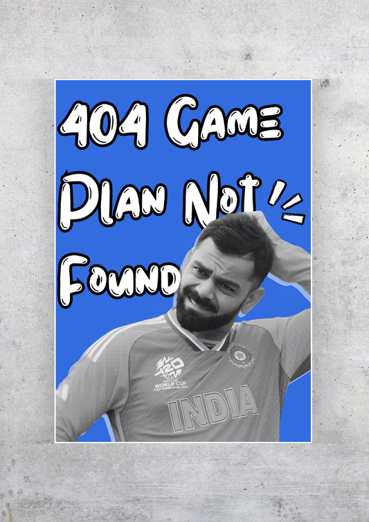 Virat Kohli Fun Artwork | Cricket Posters GenZCustom