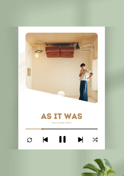 AS IT WAS Song Poster | Music Poster 