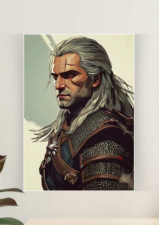 A Lone Wolf x The Witcher 3  Wild Hunt | Games Poster 