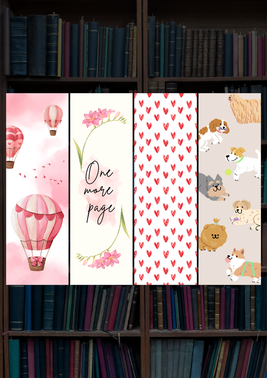 Aesthetic Bookmark Combo | Set Of 4 | Bookmark GenZCustom