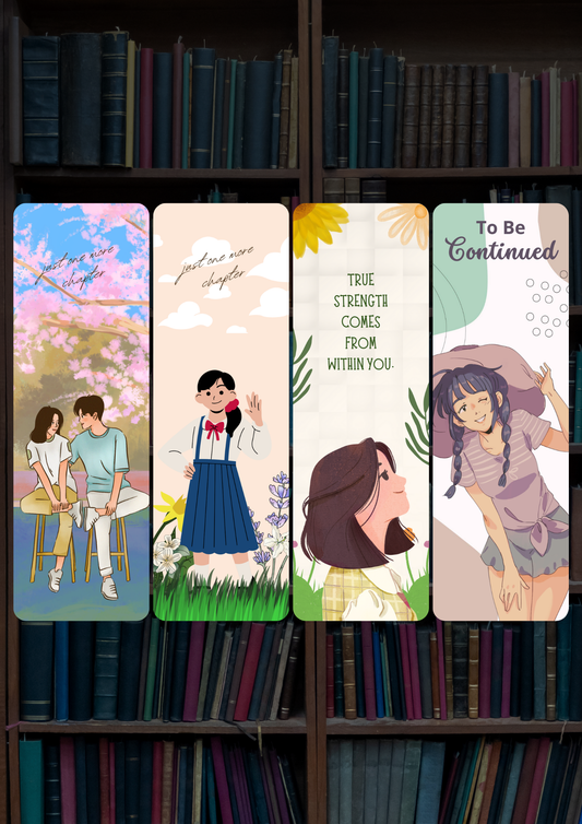 Aesthetic Love Bookmark Combo #002 | Set Of 4 | Bookmark Combo 