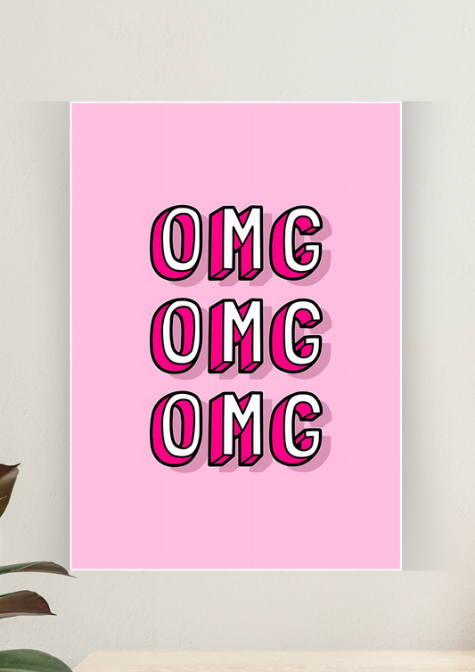 Aesthetic Poster #120 | OMG | Aesthetic Wall Poster