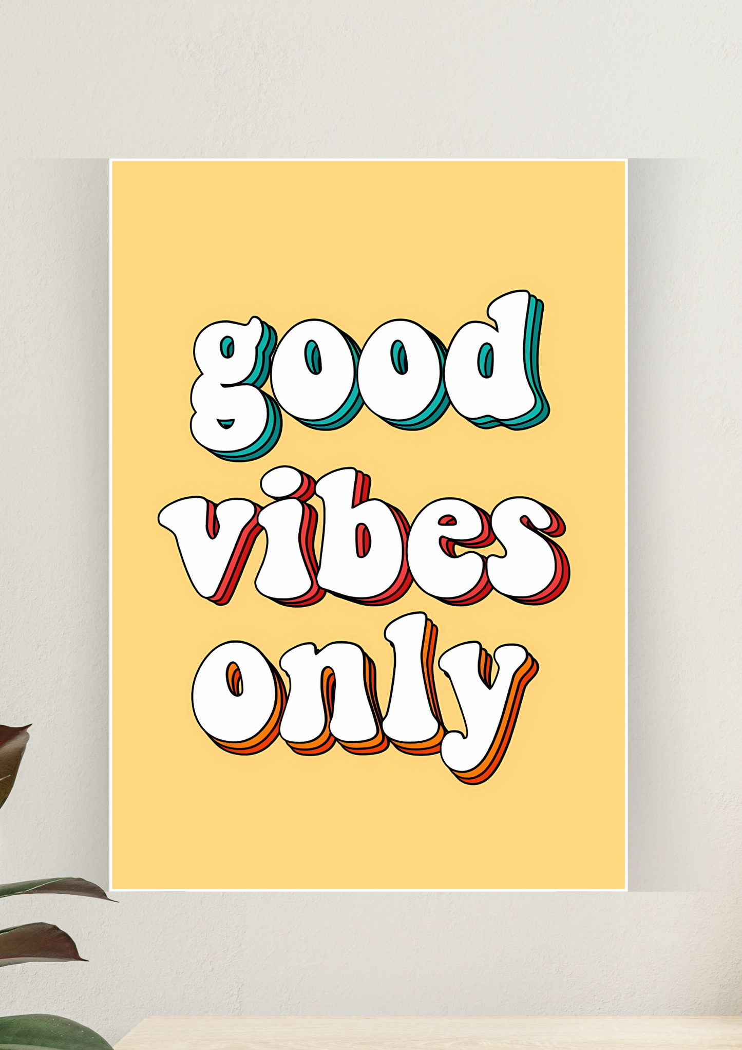 Aesthetic Poster #123 | GOOD VIBES ONLY | Aesthetic Wall Poster