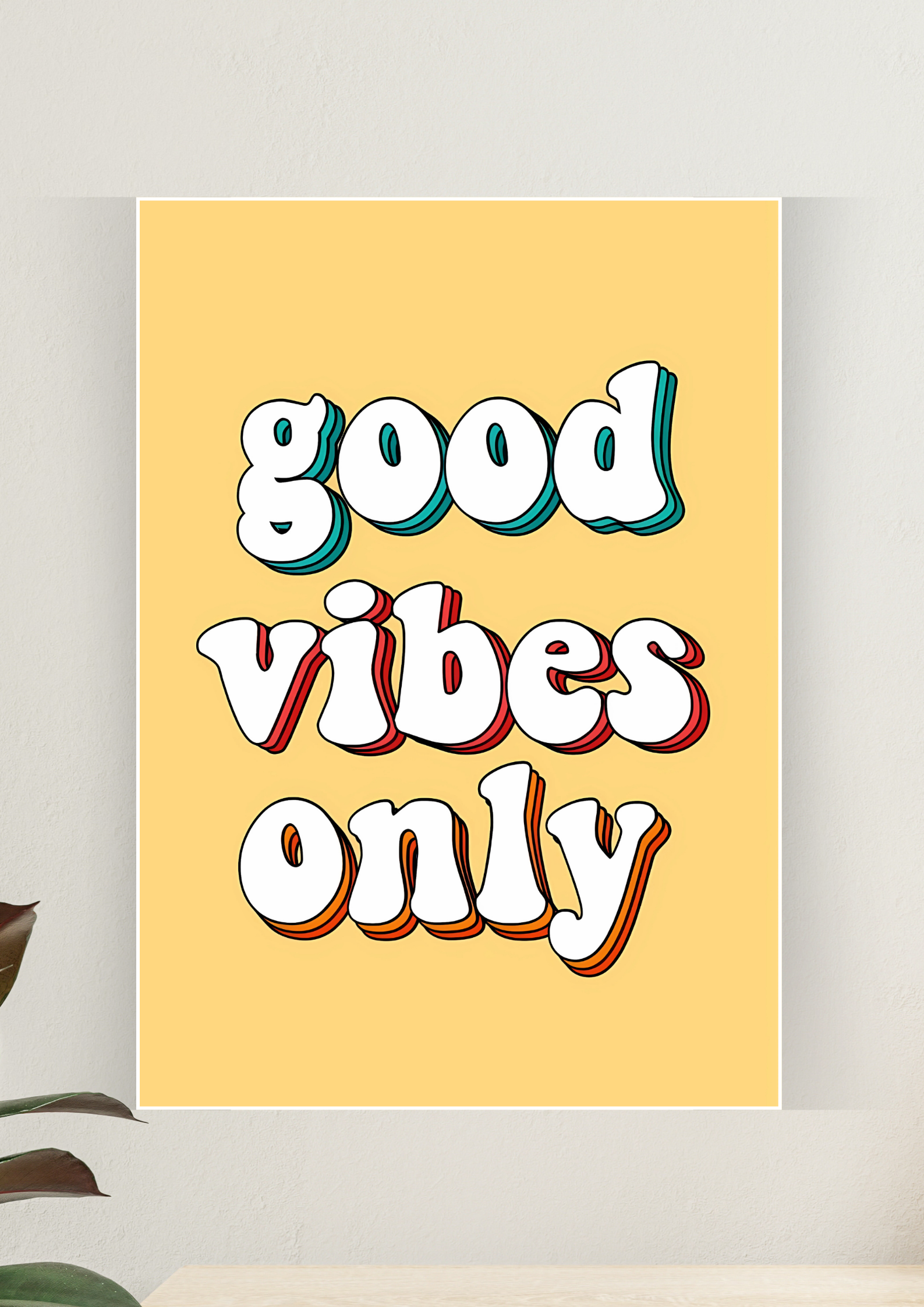 Aesthetic Poster #123 | GOOD VIBES ONLY | Aesthetic Wall Poster