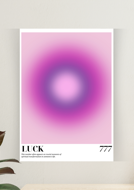 Aesthetic Poster #125 | LUCK | Aesthetic Wall Poster