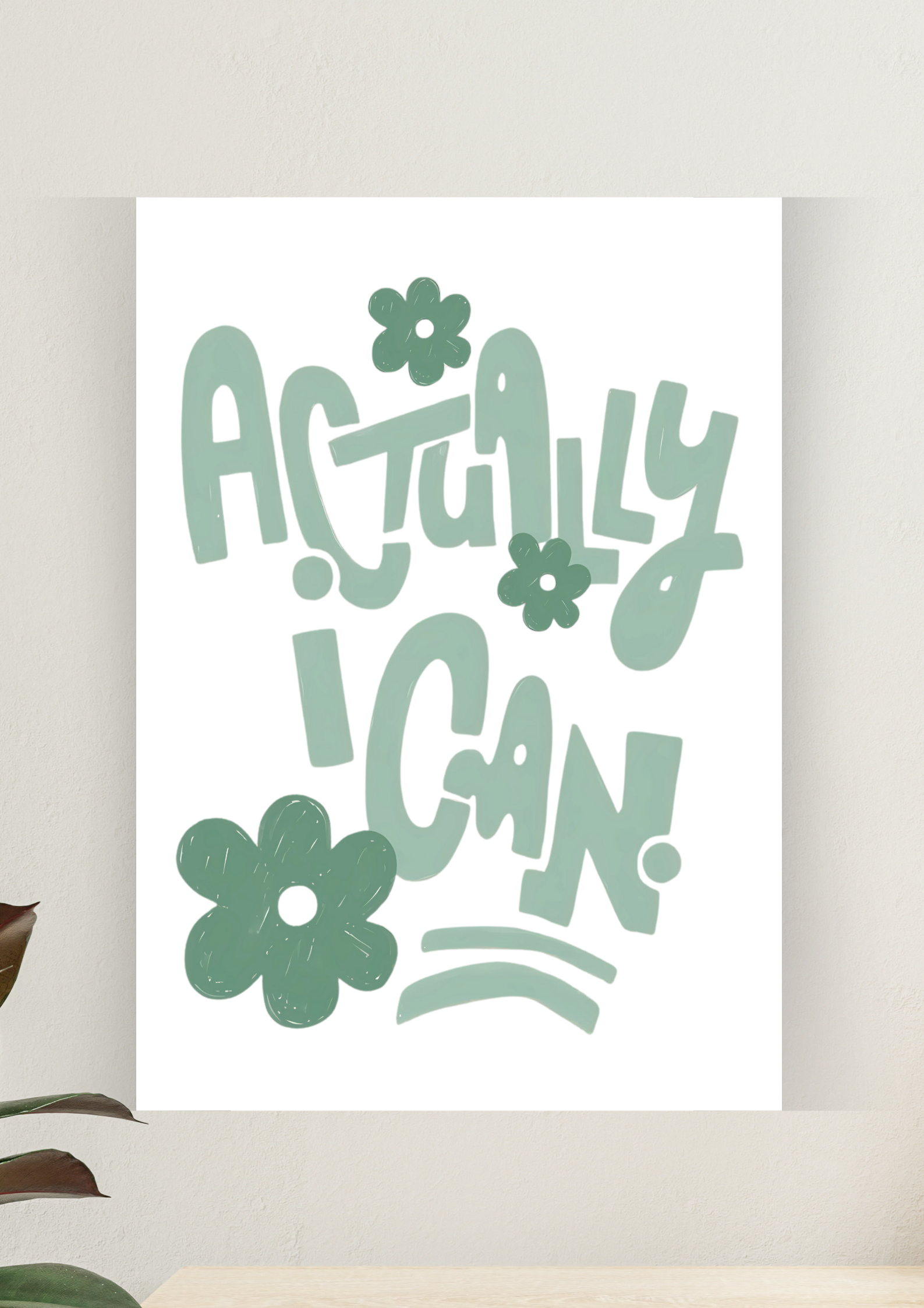 Aesthetic Poster #131 | ACTUALLY I CAN | Aesthetic Wall Poster