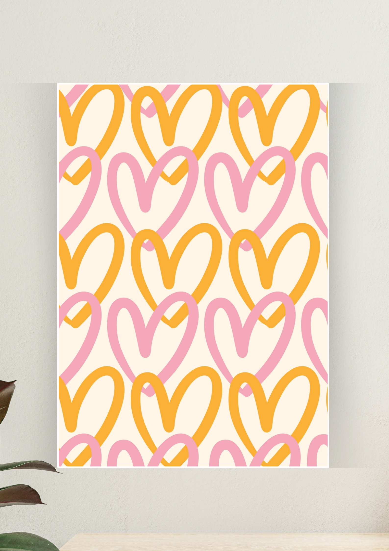 Aesthetic Poster #165 | HEARTS | Aesthetic Wall Poster