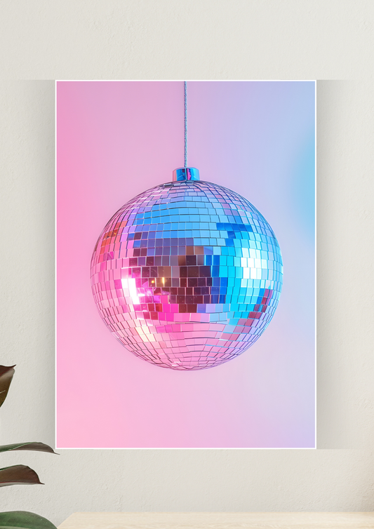 Aesthetic Poster #34 | Disco Ball | Aesthetic Wall Poster