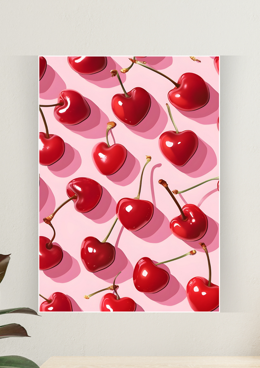 Aesthetic Poster #72 | CHERRIES | Aesthetic Wall Poster