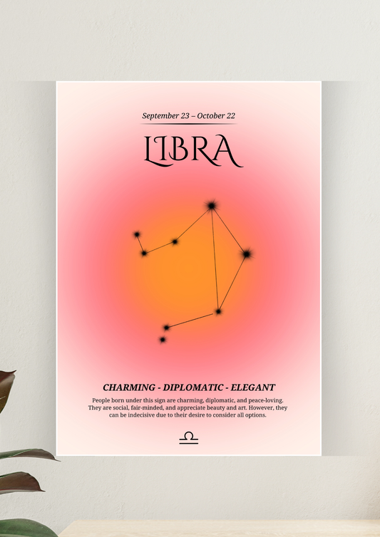 Aesthetic Poster #9 | Libra Aura | Aesthetic Wall Poster