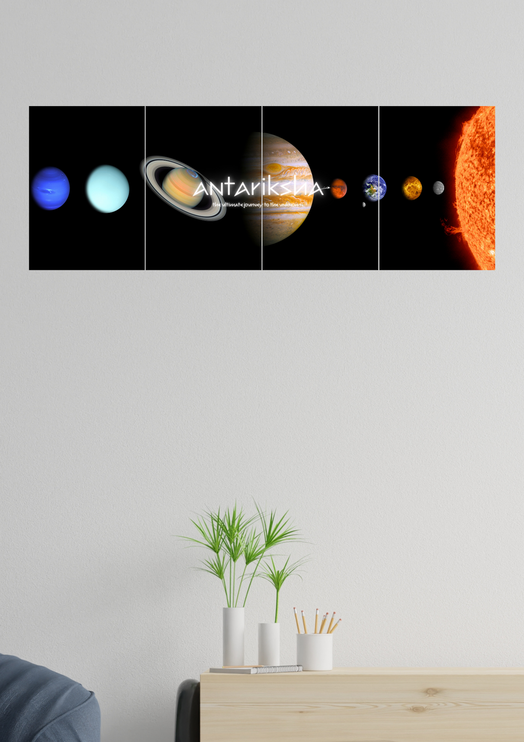 Antariksha x The ultimate journey to the unknown Poster | Split Design Posters