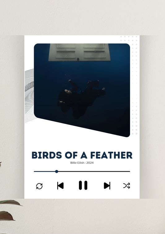 BIRDS OF A FEATHER Song Poster | Music Poster 