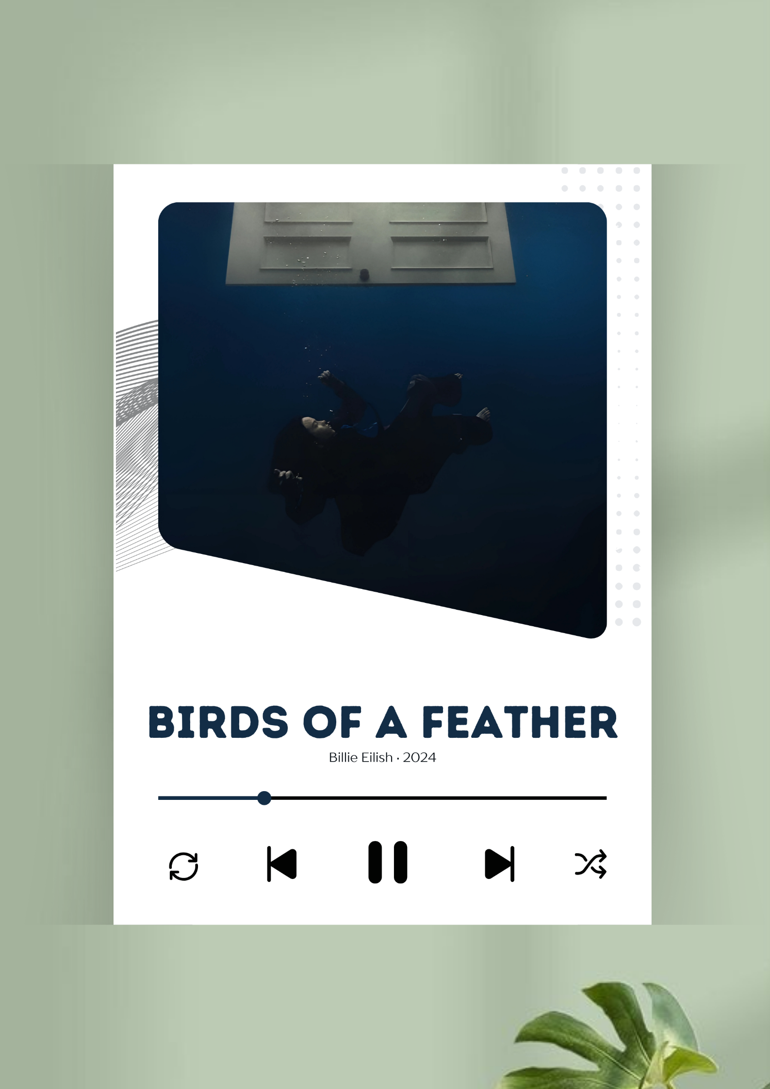 BIRDS OF A FEATHER Song Poster | Music Poster 