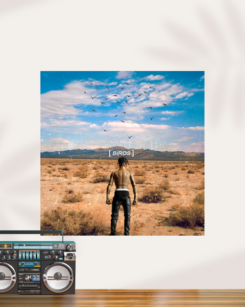 BIRDS Travis Scott Music Album Cover Poster | Square Poster