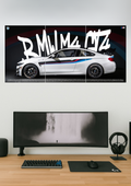 BMW M4 | Car Set | Set of 3 Split Design Poster